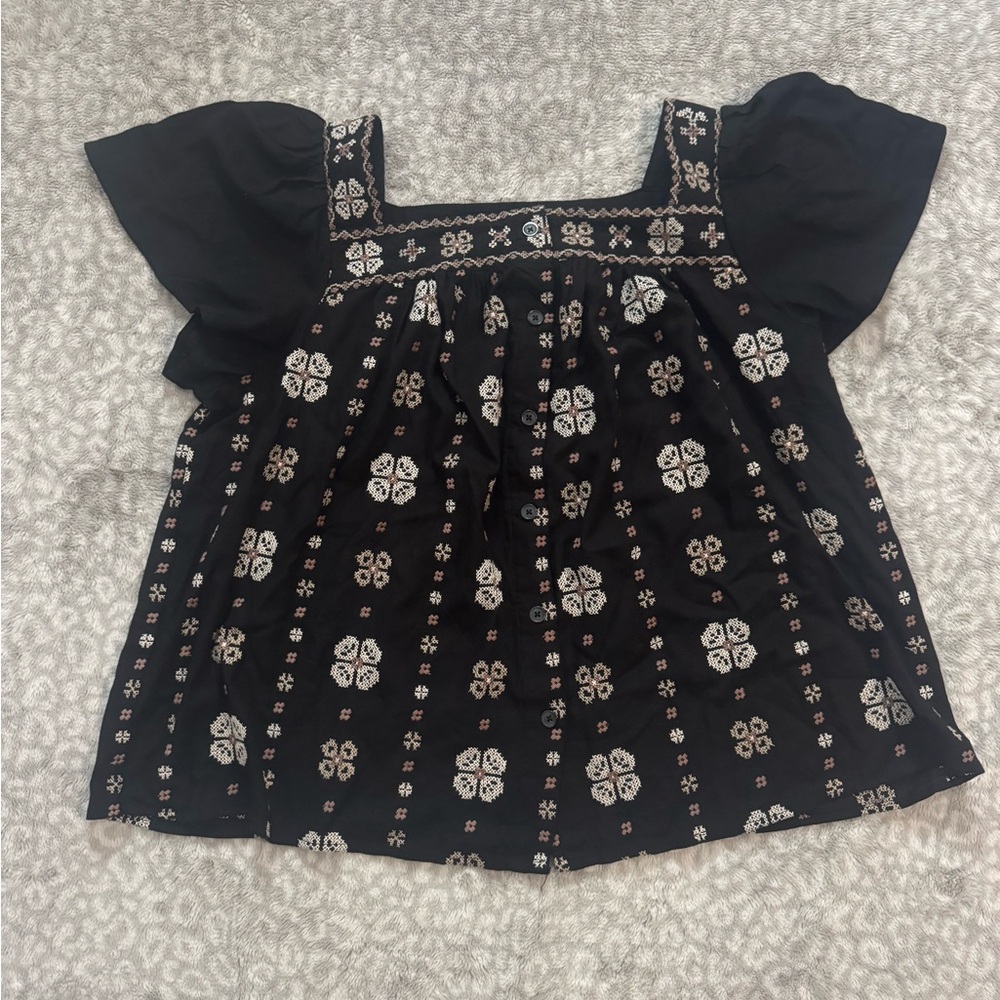 NWT TORRID Embroidered Square Neck Top 2X - Picture 5 of 10